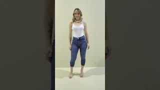 Calça Feminina Jeans Capri Lycra Tri-Blend 72838494