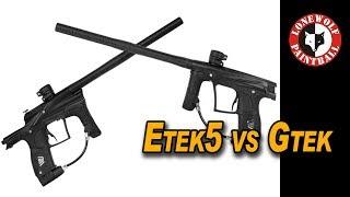 Planet Eclipse ETek5 vs GTek Marker Comparison | Lone Wolf Paintball Michigan