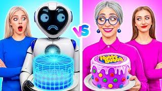 Me vs Grandma vs Robot Cooking Challenge | Funny Food Situations by Multi DO Challenge