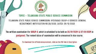 LATEST UPDATE ON TSPSC GROUP 2 EXAM - JAN 6 & 7, 2024