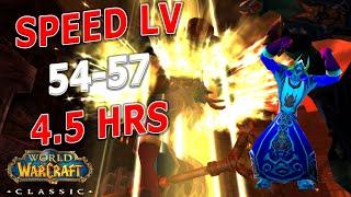 WoW Classic - Mage SOLO Speed Level 54-57 in 4.5 Hours!!!