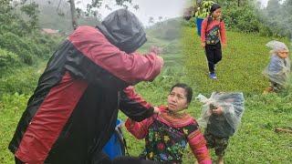 Mother and child are guilty of addiction, let's sell their hair to get money to buy rice #youtube