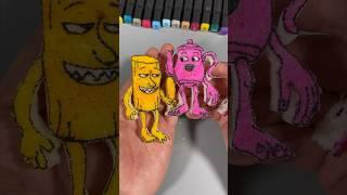 DIY Tung tung tung sahur toy with magic sponge#diy#tungtungtungsahur #italianbrainrot