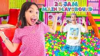 24 JAM LEIKA MAIN DI PLAYGROUND  KOMPILASI VLOG 1 JAM LEIKA SERU SERUAN MAIN GAME