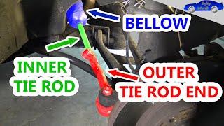 How to TEST and REPLACE outer tie rod ends and inner tie rods ?