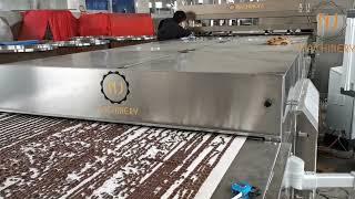 chocolate chunks depositing machine/chocolate chips/drops depositing machine-NJ Machinery