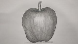 how to shade  an apple ..