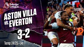 Highlights & Goles: Aston Villa vs. Everton 3-2 | Premier League | Telemundo Deportes