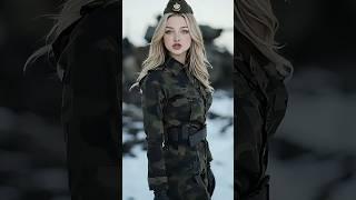 Beautiful female armored officer sings song '' KATYUSHA '' #aiwomen #militarywomen #femalesoldiers