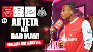 ARSENAL 0-2 NEWCASTLE ( Ade - NIGERIAN FAN REACTION) EFL CUP - 2024-2025 HIGHLIGHTS