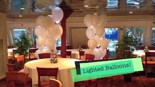 Sweet 16th with red carpet and flashing balloon decor. DreamARK Events  * www.dreamarkevents.com *