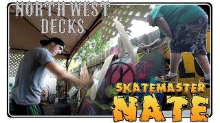 Custom Skateboard Deck Challenge - NORTH WEST DECKS vs SKATEMASTER NATE - IT'S ON !