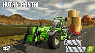 Grybai, ryžiai ir blogos investicijos | Farming Simulator 25 | Hutan Pantai | #2 | + WheelCam