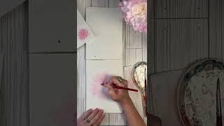 Simple Watercolor Pink Peony