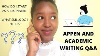 Q&A ON ACADEMIC WRITING AND APPEN...#CAREY`S THOUGHTS.