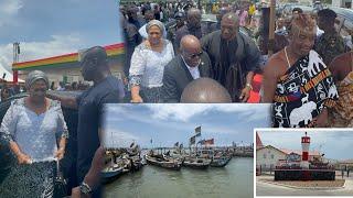 Wow!️ Prez Nana Addo And Ga Mantse Commission The 60 Million Dollar James Town Fishing Habour