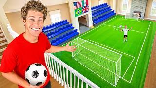 I Built a Soccer Stadium in My House!