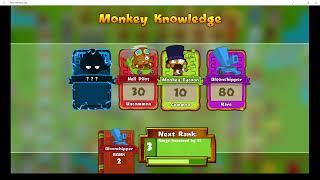 Getting the secret monkey knowledge card in bloons monkey city