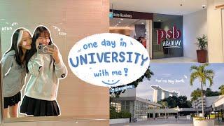 One day in university with me @PSB Academy Singapore | พาทัวร์มหาลัยที่สิงคโปร์ 