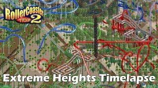 RollerCoaster Tycoon 2: Extreme Heights Timelapse