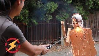 Thermic Lance Lightsaber Cuts Through Steel!