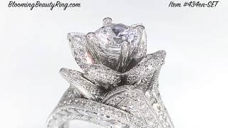 Unique Engagement Rings And Anniversary Rings By BloomingBeautyRing.com