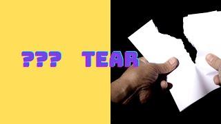 English | Homographs | Tear