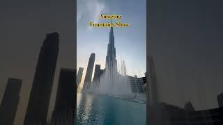 Amazing Fountains Show Dubai #dubai #burjkhalifa #bollywood #dubailife #tallestbuilding #travel