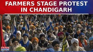 Farmers Protest Against Punjab Govt In Chandigarh, Demand Implementation Of Agriculture Policy