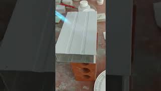 Non-inflammability Test as a Coating Paint on Aluminum Profile알미늄 형강재 도장후 불연성 테스트アルミニウム　型材塗装後の不燃性テスト