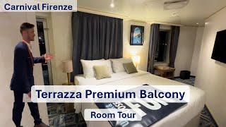 Carnival Firenze Terrazza Room Tour | Premium Vista Balcony | Stateroom 8484