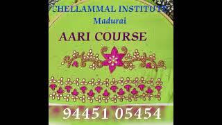 Aari Embroidery Course Best Chellammal Institute Madurai-9445105454,9043557425#AARI CLASS#EMBROIDERY