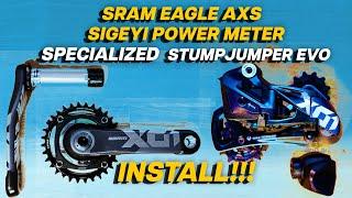 SRAM Eagle AXS Install on Stumpjumper EVO S Works | DUB BSA BB | Sigeyi Meter | MTB Madness! ‍️️