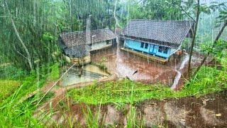 SUASANA SORE YANG TENANG, HUJAN TURUN DI KAMPUNG NAMBAH BETAH, HAWA DINGIN PEDESAAN SUNDA JAWA BARAT