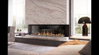 The IgniteXL Bold Luxury Electric Fireplace Front-Facing Corner and Bay Installations