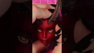 Doll Repaint in less than a minute - Karlach Baldur’s Gate 3 #dollrepaint #baldursgate3 #karlach