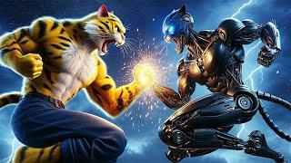 Cat Warriors and Cat Aliens#cat#cute#cat big#aiimages#shorts#tsunam#aiimages#funnycats