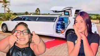 MINHA AMIGA ME FEZ UMA SURPRESA *foi incrível nosso passeio de limousine @MCDivertida