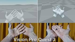 XR Hand Tracking - Apple Vision Pro, Meta Quest 3