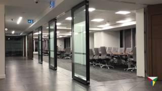 Operable, Moveable Wall system from Dormakaba ComfortDrive - PWC VANCOUVER