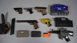 SPY Hacker style Toy Gun Nerf Gun or Airsoft - Glock26 - PPK - FMG9 - Mini M16 Toy Guns Collection