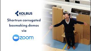 Corrugated boxmaking demos by KOLBUS AutoBox