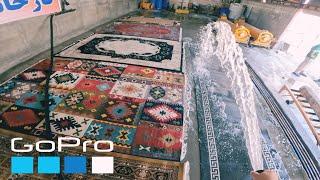 carpet cleaning satisfying asmr : an incredibly dirty rug , cleaning asmr , relaxing , gopro pov