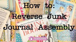 Assembling Junk Journals in Reverse: Easy & Fun DIY Tutorial!