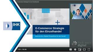 Webinar e-commerce // E-Commerce-Strategie für den Einzelhandel