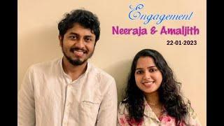 Neeraja & Amaljith 22-01-2023  Engagement Live...