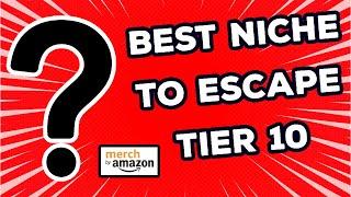 The Best Niche To Escape Tier 10: How To Tier Up Fast (Merch By Amazon Tier 10 Strategy)