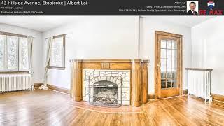 43 Hillside Avenue, Etobicoke, Toronto by Best Chinese Real Estate Agent Albert Lai www.AlbertLai.ca