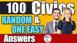 100 civics questions ONE EASY answers US naturalization test | 2008 Civics Test | Officer Liam