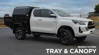 N80 Hilux - V5 Steel Tray & 1200mm Canopy